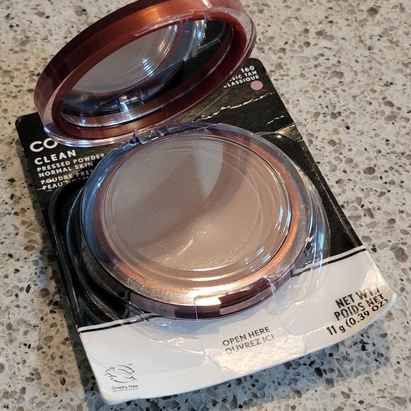 Cover Girl Clean Pressed Powder Talc Normal Skin CLASSIC TAN #160 .39oz NOS✨️NEW - Picture 4 of 8